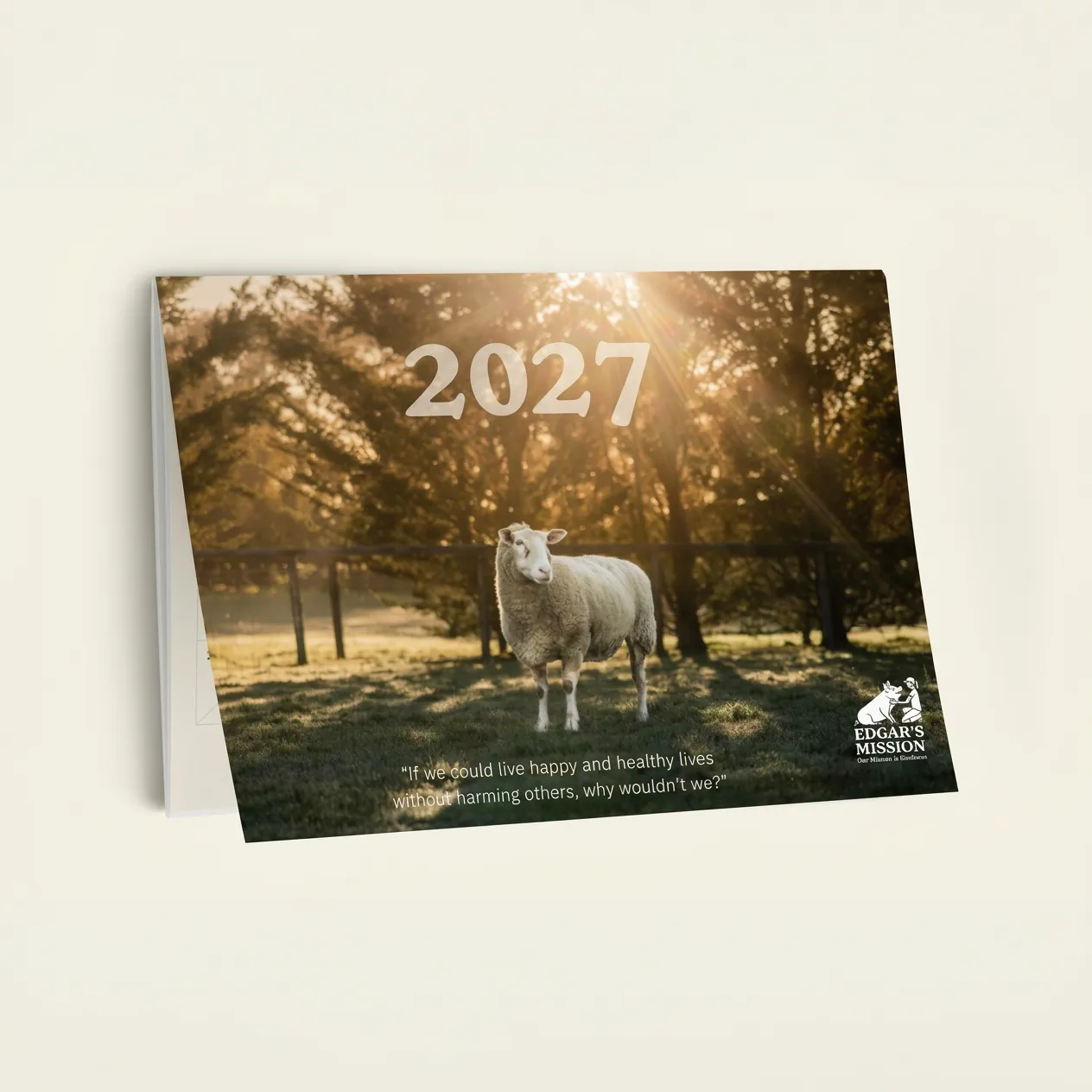 2027 Calendar Square Cream